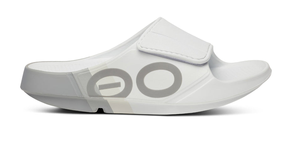 OOFOS OOahh Sport Flex Recovery Slides, Smoke Rally – oofosbenelux.nl