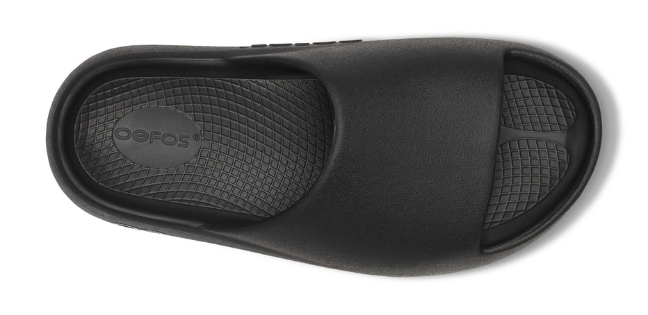 OOFOS　OOAHH+ OOFOS Dames en Heren OOahh Plus Recovery Slides, Black